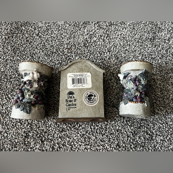 1997 Pat’s Home and Garden Clock and Candle Holders - Picture 6 of 9